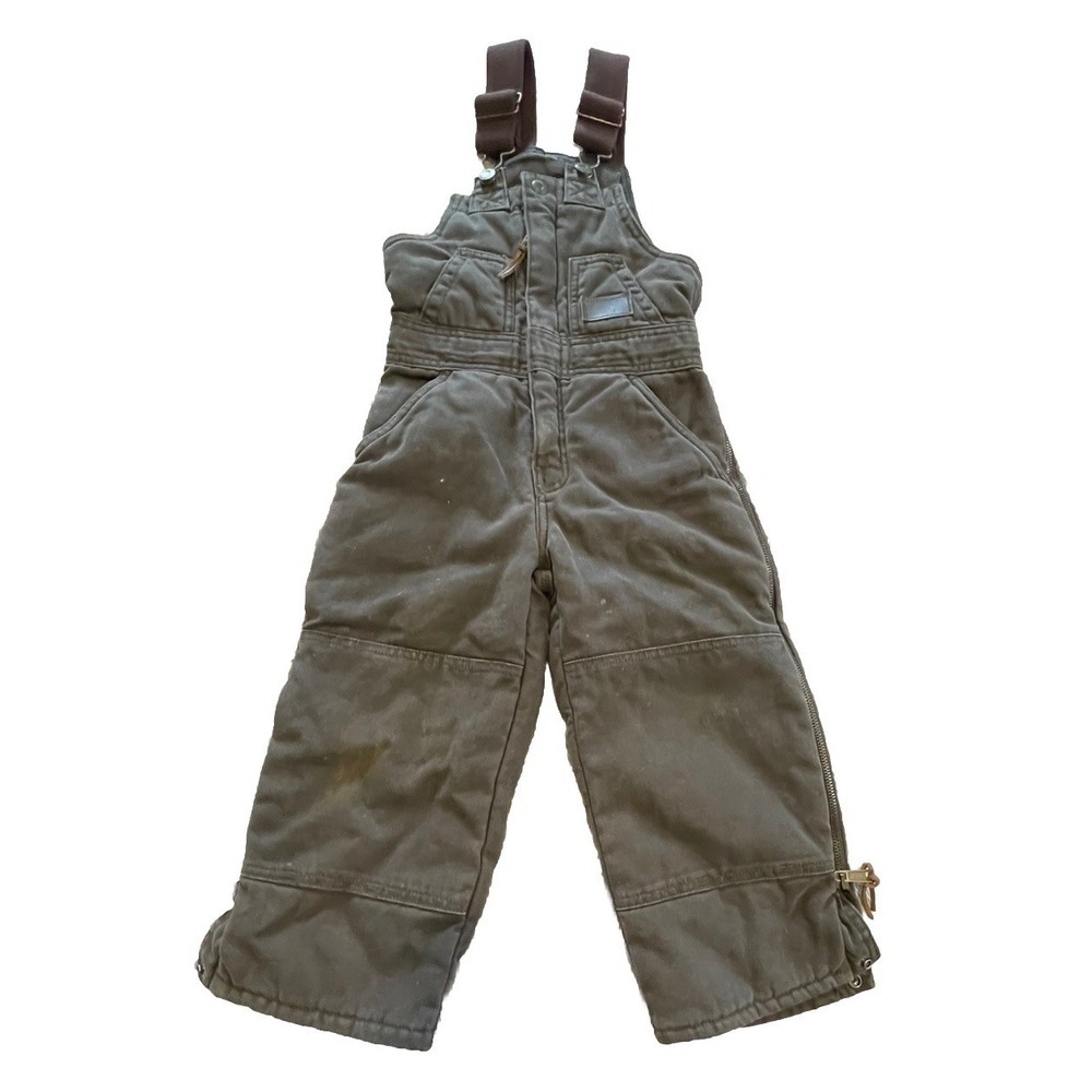 Walls Zero Zone Insulated Youth Work Bib Coveralls Size 6 Regular Brown Kids
